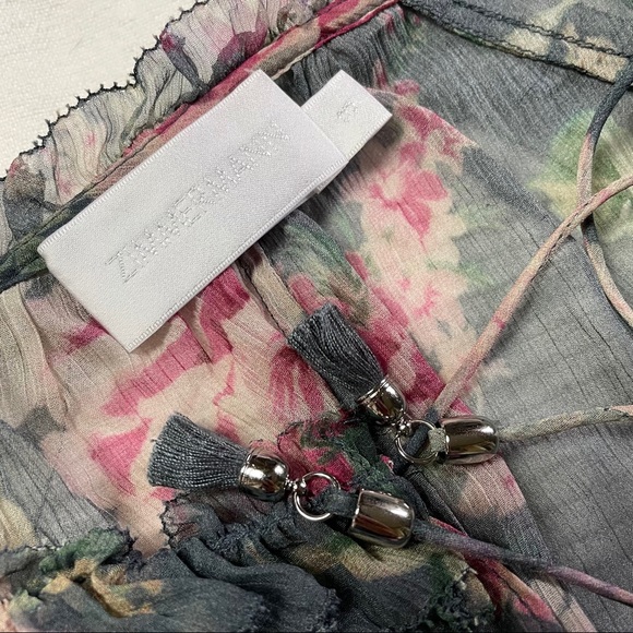 SOLD/ZIMMERMANN Iris floral-printed sheer-top - Picture 6 of 8